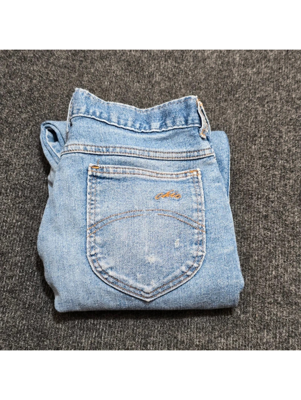 Women’s Chic Vintage Light Wash Tapered Leg Jeans 30x29 Classic Denim
